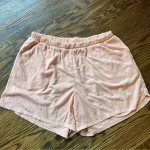 Soft surroundings shorts womens medium gauzey pull on peach lounge